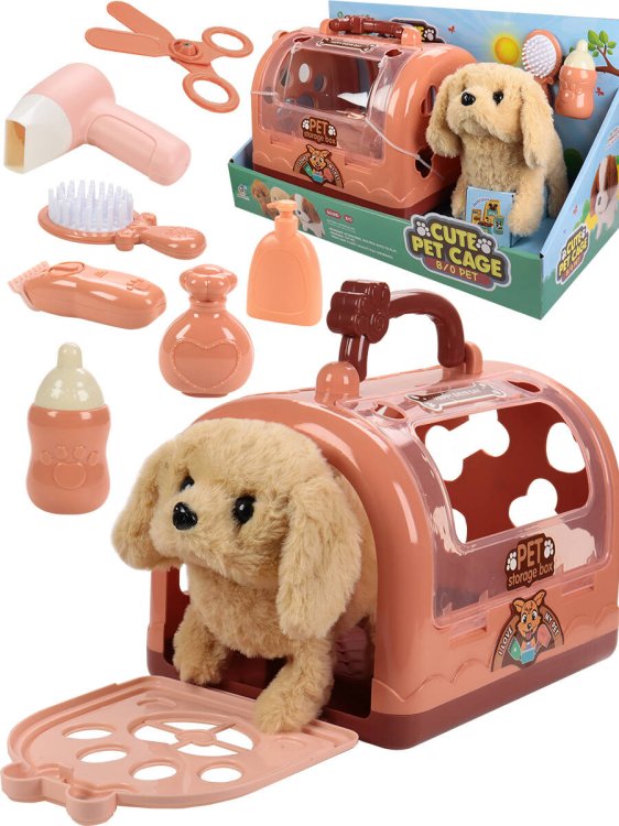 Игровой набор "Щеночек"(звук,аксесс.,гараж корич.,2*АА не в к-те,в кор.)(17,9x15cм) ( Арт. 2174920)