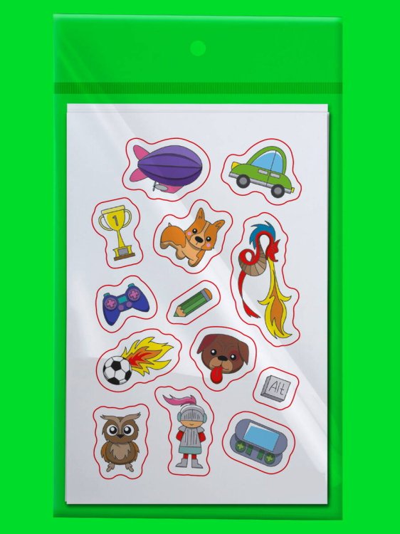 НАБОР НАКЛЕЕК "ЗАБАВНЫЕ ЛИПУЧКИ" ДЛЯ МАЛЬЧИКОВ