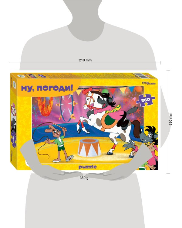 Мозаика "puzzle" 560 "Ну, погоди!" (С/м)