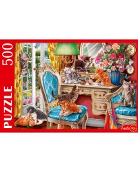 ПАЗЛЫ 500 элементов. Ф500-7133 КОТЯТА В СПАЛЬНЕ