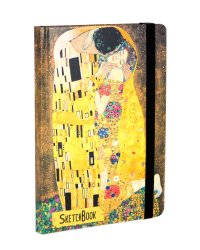 СКЕТЧБУК А5. Густав Климт. ПОЦЕЛУЙ (выб.лак)