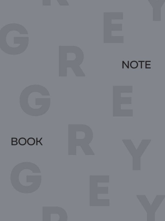 MyArt. БЛОКНОТ в клетку Total Grey. Grey 3