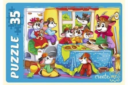 МАКСИ-ПАЗЛЫ 35 элементов. ВОЛК И СЕМЕРО КОЗЛЯТ (Арт. ПМ35-6787)