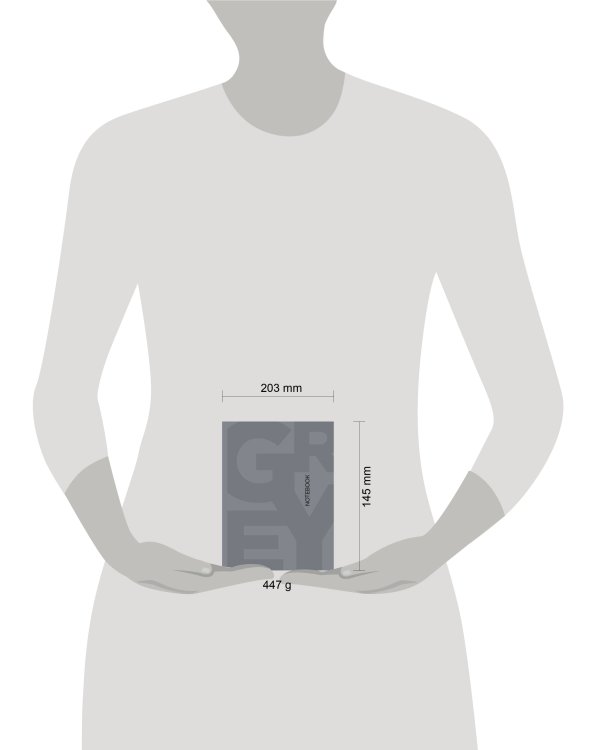 MyArt. БЛОКНОТ в клетку Total Grey. Grey 1