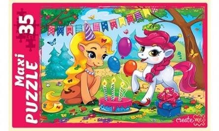 МАКСИ-ПАЗЛЫ. 35 элементов "ПОНИ НА ПРАЗДНИКЕ" (Арт. ПМ-6364)
