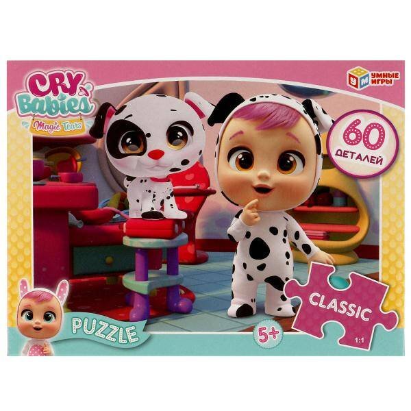 ПАЗЛЫ в коробке 60 деталей (Умка) Cry babies. Пазл. 60 деталей. Classic. 190х141х35 мм. Умные игры. в кор.24шт