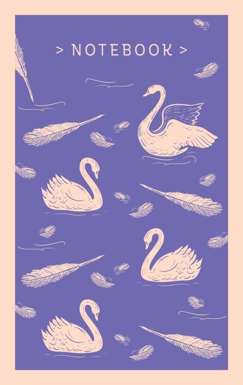 Классика. Мерч Магистраль. Блокнот. Нежные лебеди