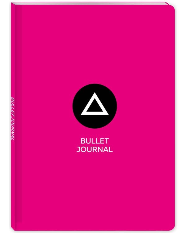 Блокнот. Bullet journal (треугольник) (по мотивам сериала "Игра в кальмара") (формат А4, мягкая обложка, круглые углы)