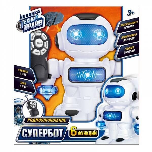 Робот на р/у свет-звук, движение, кор.22,8*25,1*15,6см ТЕХНОДРАЙВ в кор.2*12шт