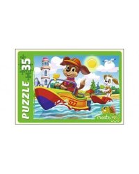 МАКСИ-ПАЗЛЫ 35 элементов. ЩЕНКИ НА МОРЕ (Арт. ПУ35-7274)