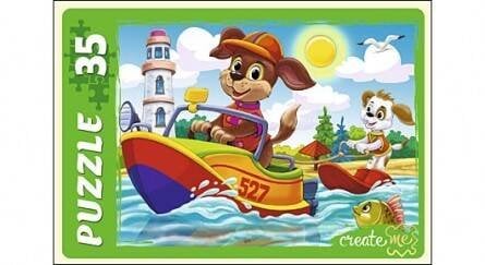 МАКСИ-ПАЗЛЫ 35 элементов. ЩЕНКИ НА МОРЕ (Арт. ПУ35-7274)