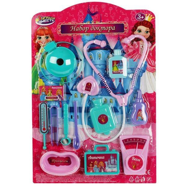 НАБОРЫ ДОКТОРА (Умка) Набор доктора принцессы, блист.28,5*43*3см ИГРАЕМ ВМЕСТЕ в кор.2*60шт