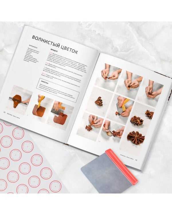 Шоколад. Практическое пособие. Подробная теория, технология и пошаговые уроки для впечатляющего шоколадного декора.