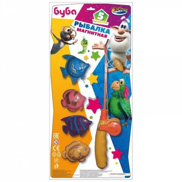 РЫБАЛКИ (Умка) Игра рыбалка БУБА блист.16,5*36,5*4см ИГРАЕМ ВМЕСТЕ в кор.2*72шт