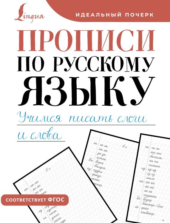 Идеальный почерк Прописи по русскому языку. Учимся писать слоги и слова