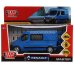 Машина металл RENAULT master МИКРОАВТОБУС 14 см, двери, инерц, синий, кор. Технопарк в кор.2*32шт