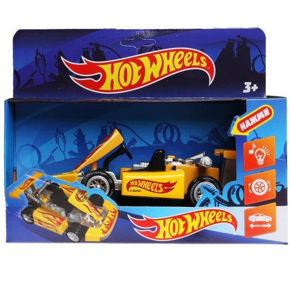 Машина металл свет-звук hot wheels СПОРТКАР, 15 см, инерц, кор. Технопарк в кор.2*30шт