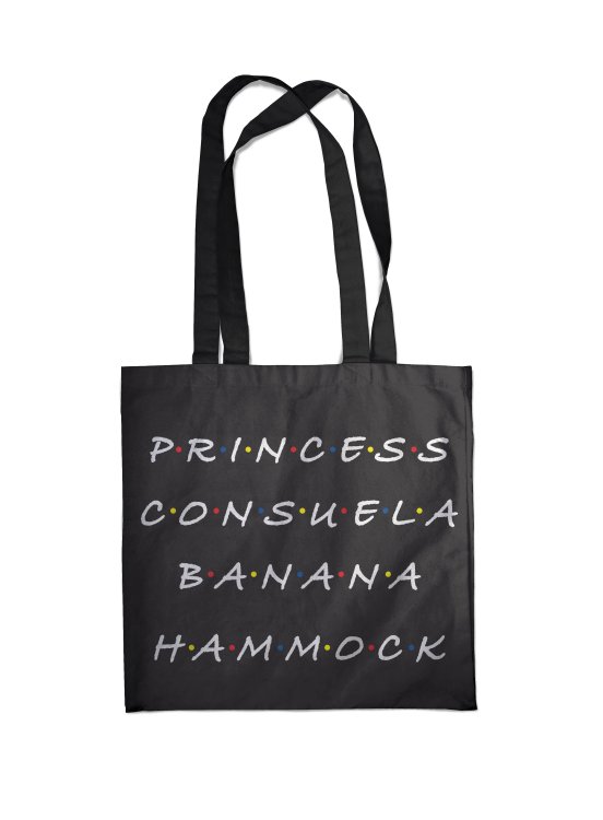 Вселенная Friends/Друзья Сумка. Friends. Princess Consuela Banana-Hammock (черная, 38х43 см, длина ручек 58 см)
