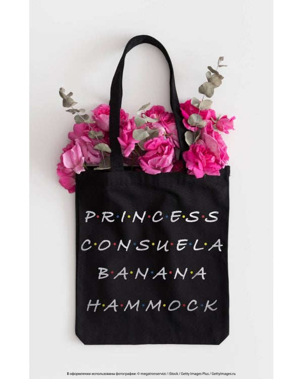 Сумка. Friends. Princess Consuela Banana-Hammock (черная, 38х43 см, длина ручек 58 см)