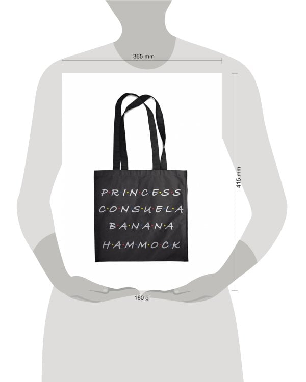 Сумка. Friends. Princess Consuela Banana-Hammock (черная, 38х43 см, длина ручек 58 см)