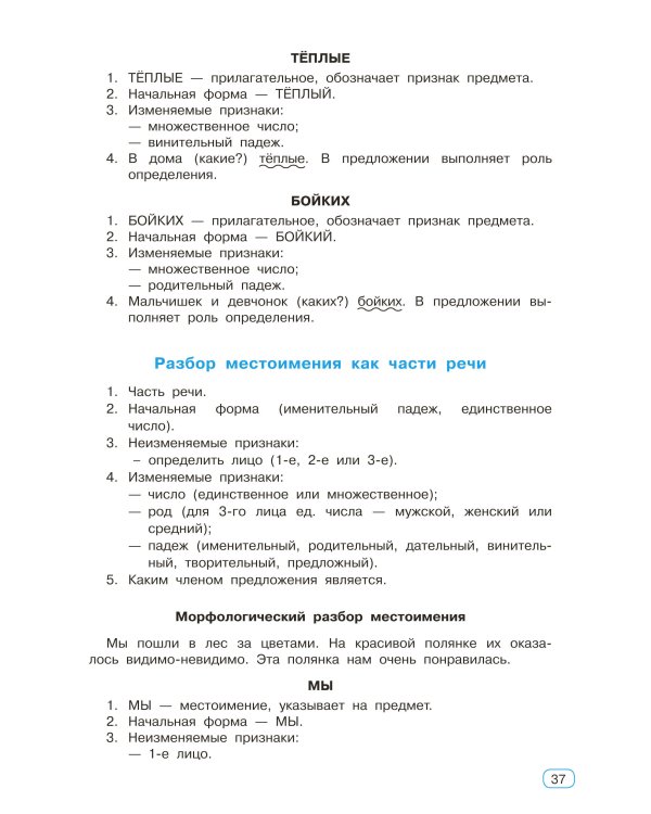Все виды разбора в русском языке. 1-4 классы