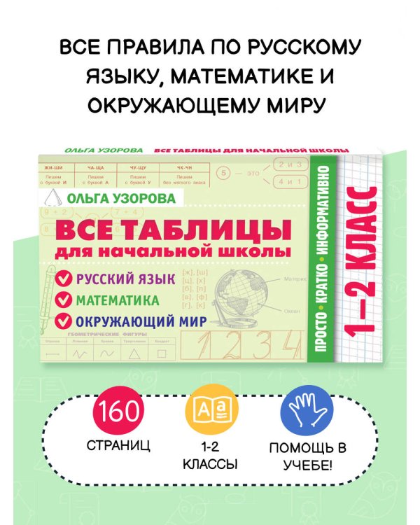 Все таблицы для начальной школы. 1–2 класс. Русский язык, математика, окружающий мир