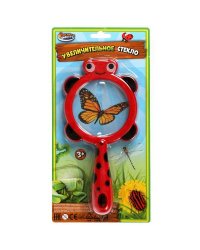 Увеличительное стекло для насекомых, блист.14,3*27,2*4см ИГРАЕМ ВМЕСТЕ в кор.2*96шт