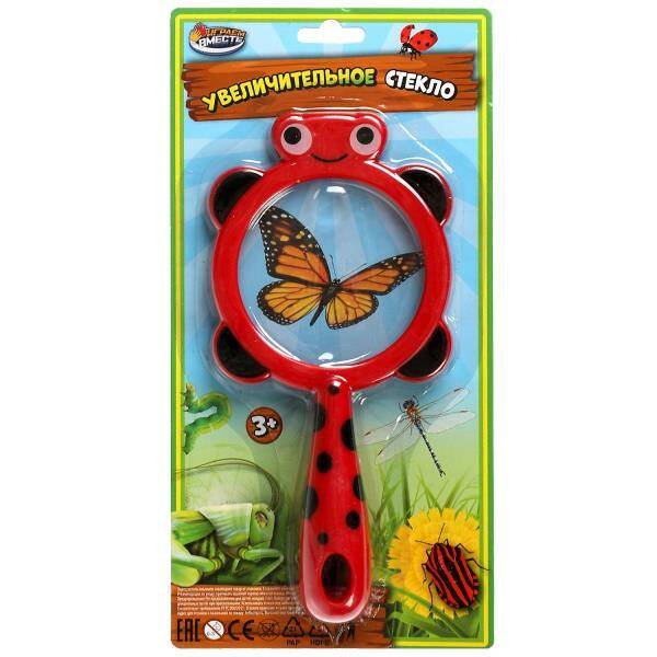 РОЛЕВЫЕ НАБОРЫ (Умка) Увеличительное стекло для насекомых, блист.14,3*27,2*4см ИГРАЕМ ВМЕСТЕ в кор.2*96шт