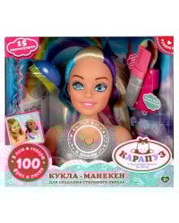 Кукла-манекен Шаинский музыка 20 см, озвуч 100 фраз и песен, 15 акс КАРАПУЗ в кор.18шт