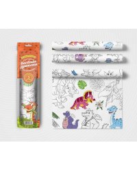 Скатерть ButtenFilm 1100х3600х0,060 25/1 белый Скатерть Веселые драконы 1