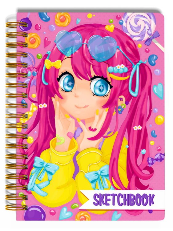 MyArt. АНИМЕ СКЕТЧБУК на гребне. Сладкие мечты