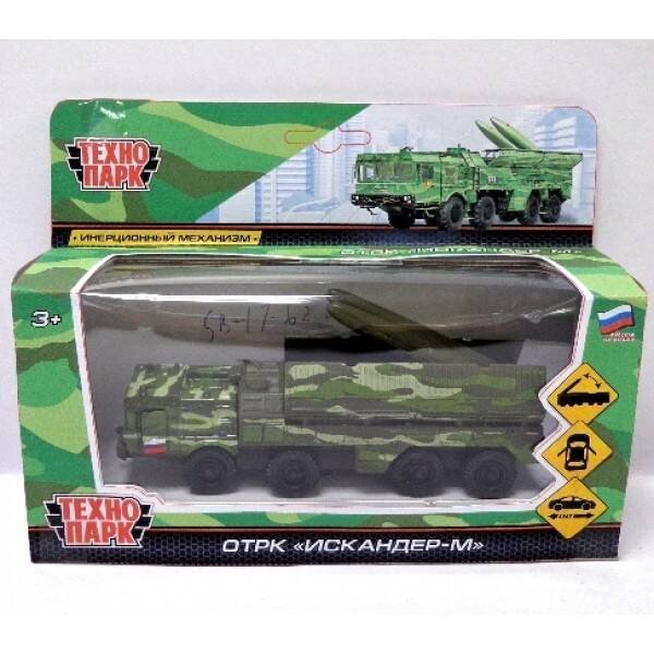 ТМ ТЕХНОПАРК. МАШИНА МЕТАЛЛ. ОТРК ИСКАНДЕР 15СМ, ОТКРЫВ. ДВ., ИНЕРЦ, ПОДВИЖ.ЭЛЕМ. В КОР в кор.2*24шт