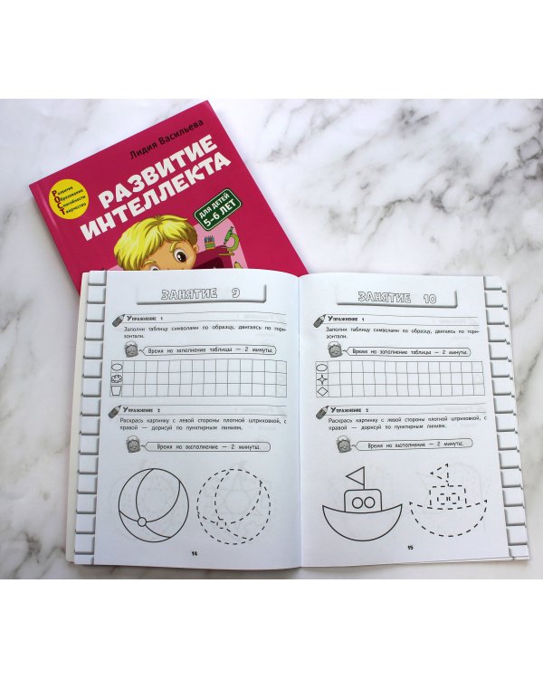 Развитие интеллекта (пособие+рабочая тетрадь): для детей 5-6 лет