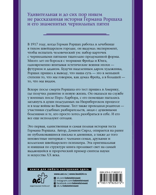 Тест Роршаха. Герман Роршах, его тест и сила видения