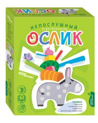 Развивающая игра из дерева "Непослушный ослик" (Игра-балансир)