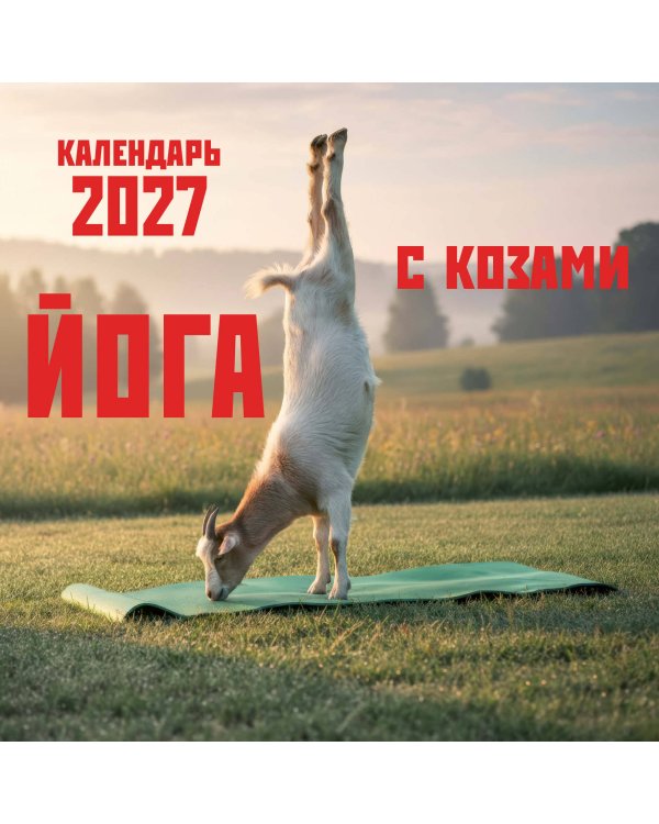 Йога с козами. Календарь настенный на 2027 год (300х300 мм)