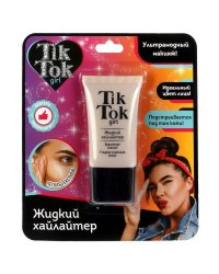 Хайлайтер для лица жидкий цвет бежевый TIK TOK GIRL в кор.24*12шт