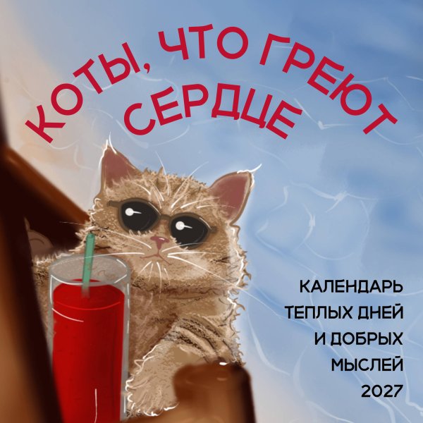Обложка книги «Коты, что греют сердце: календарь теплых дней и добрых мыслей. Календарь настенный на 2027 год (170х170 мм)» — Мацишевская Владислава Алексеевна, ISBN 9785042379024