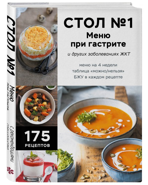 Стол №1. Меню при гастрите и других заболеваниях ЖКТ. С рекомендациями специалиста