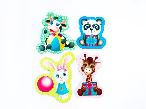 Развивающая игра по методике «Монтессори. Зверята на празднике» 081203