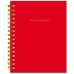 Bullet Journal (Алый) 162x210мм, твердая обложка, пружина, блокнот в точку, 120 стр.