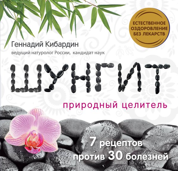 Обложка книги «Шунгит: Природный целитель» — Кибардин Геннадий Михайлович, ISBN 9785699534081