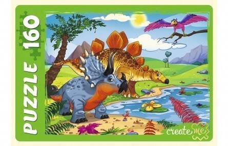 06. ПАЗЛЫ 160 элементов (Рыжий Кот) ПАЗЛЫ 160 элементов. ВРЕМЯ ДИНОЗАВРОВ (Арт. П160-6793)