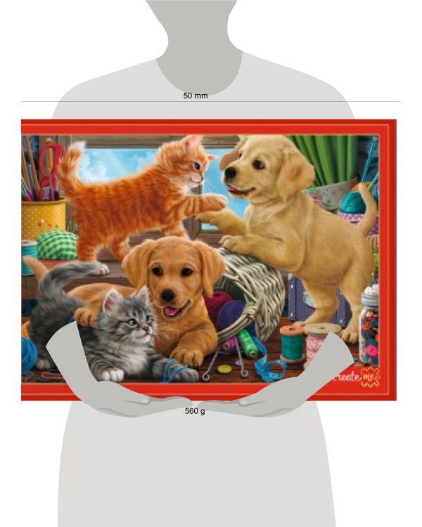 ПАЗЛЫ 1000 элементов. Ф1000-7956 КОТЯТА И ЩЕНКИ