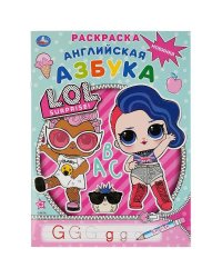 "УМКА". АНГЛИЙСКАЯ АЗБУКА. ЛОЛ (ПЕРВАЯ РАСКРАСКА С ПРОПИСЯМИ А4) 214Х290ММ. 16 СТР. в кор.50шт