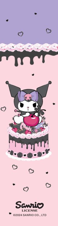 Вселенная Kuromi/Куроми Закладка с резинкой. Куроми (коктейль)