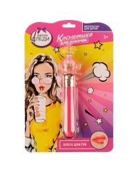 Косметика ДЛЯ ДЕВОЧЕК блеск для губ, малиновый МИЛАЯ ЛЕДИ в кор.48*12шт