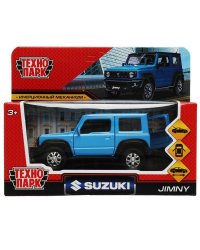 Машина металл SUZUKI JIMNY 11,5 см, двери, багаж, инерц, синий, кор. Технопарк в кор.2*36шт