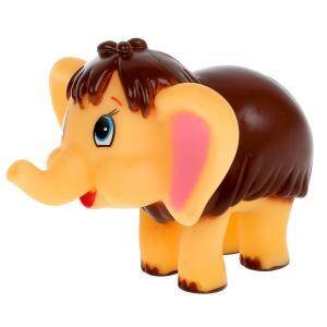 Игрушка для ванны СОЮЗМУЛЬТФИЛЬМ мамонтенок пищалка в сетке КАПИТОШКА в кор.12*24шт