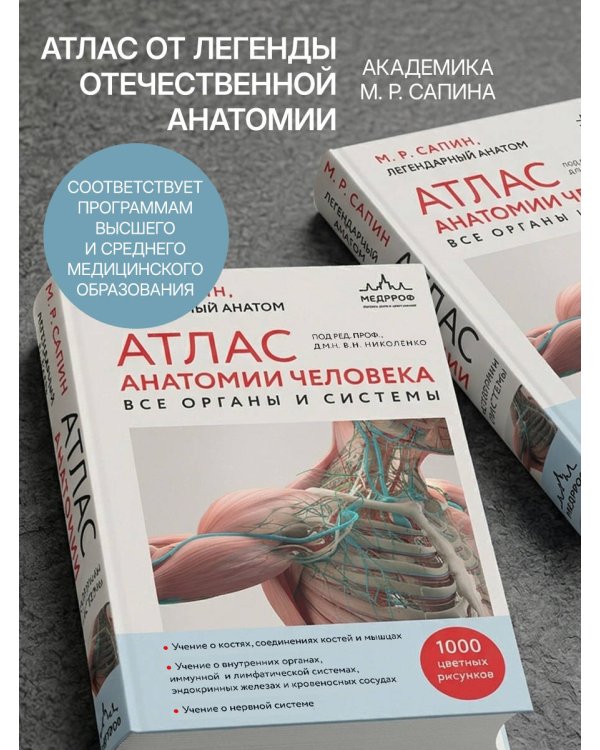 Атлас анатомии человека. Все органы и системы